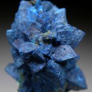 Shattuckite after Dioptase after Calcite