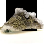 Calcite, Pyrite, Fluorite.