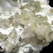 Talc, calcite, quartz, chalcopyrite