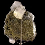 Calcite, Pyrite, Fluorite.