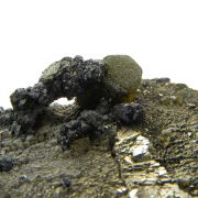 Pyrite (replacing Siderite) with Siderite and Stannite