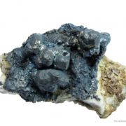 Stephanite on Acanthite