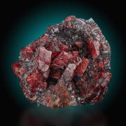 Rhodonite  on Galena