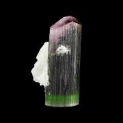 Tourmaline (doubly-terminated) with Albite