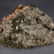 Libethenite on Goethite and Quartz