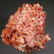 Vanadinite on Calcite