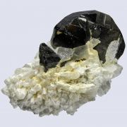 Cassiterite (gemmy) on Quartz