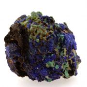 Chessylite ( Azurite ) + Cuprite.