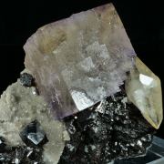 FLUORITE with CALCITE and SPHALERITE - Elmwood Mine, USA