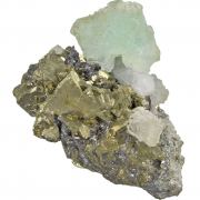 Fluorite With Chalcopyrite