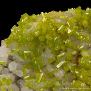 Pyromorphite (gem xls) on Quartz