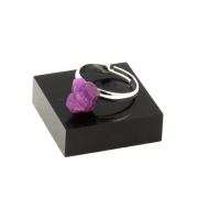 Silver Plated raw Ruby Ring. 12.66 ct.