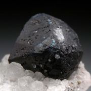 Bornite on Calcite