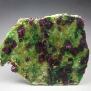 GARNET var. PYROPE, DIOPSIDE var. CHROMIUM-BEARING DIOPSIDE