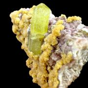 Fluorapatite, calcite