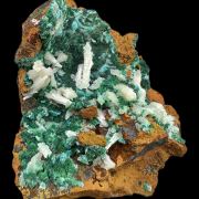 Cerussite, malachite, rosasite