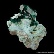 Dioptase on Chrysocolla