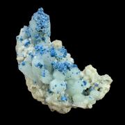 Plancheite, quartz, chrysocolla