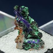 Azurite with Malachite