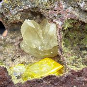 Cerussite, wulfenite, mimetite