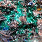 Brochantite with Linarite