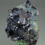 Azurite with Malachite