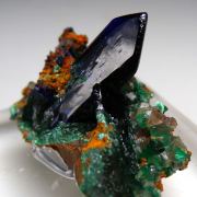 Azurite with Malachite