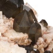 Quartz / (var - “Smoky”) / on Microcline