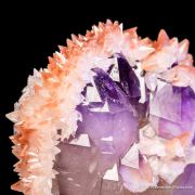 Quartz var. Amethyst with Calcite