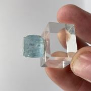 Aquamarine with Hematite