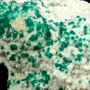 Dioptase on Smithsonite