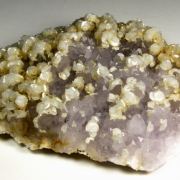 Calcite on Quartz (v. Amethyst)