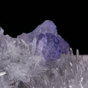 FLUORITE on QUARTZ - China