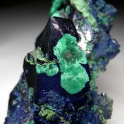 Azurite with Malachite