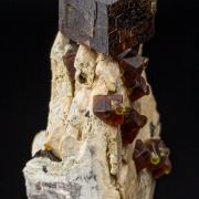 Andradite on Orthoclase