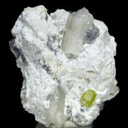 Sphalerite, quartz, talc, lollingite