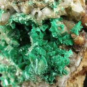 Annabergite With Cuprian Smithsonite