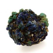 Chessylite ( Azurite ) + Cuprite.