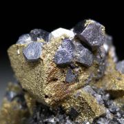 Galena on Chalcopyrite with Sphalerite