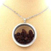 Raw Garnet necklace.