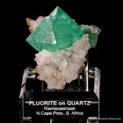 Fluorite on Quartz