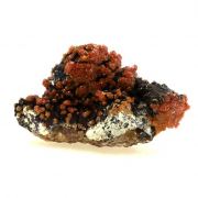 Vanadinite on Quartz + Goethite.