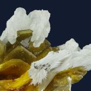 Wulfenite with Mimetite and Barite