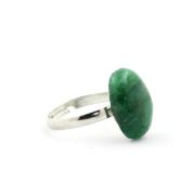 Silver Plated Emerald Ring. 12.71 ct.