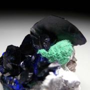 Azurite with Malachite