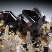 Cassiterite on Quartz