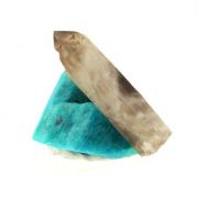 Amazonite + Smoky Quartz. 429.5 ct.