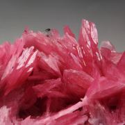 gemmy RHODONITE, CALCITE