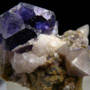 Fluorite with Scheelite