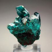 gemmy DIOPTASE, CALCITE